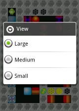 View menu